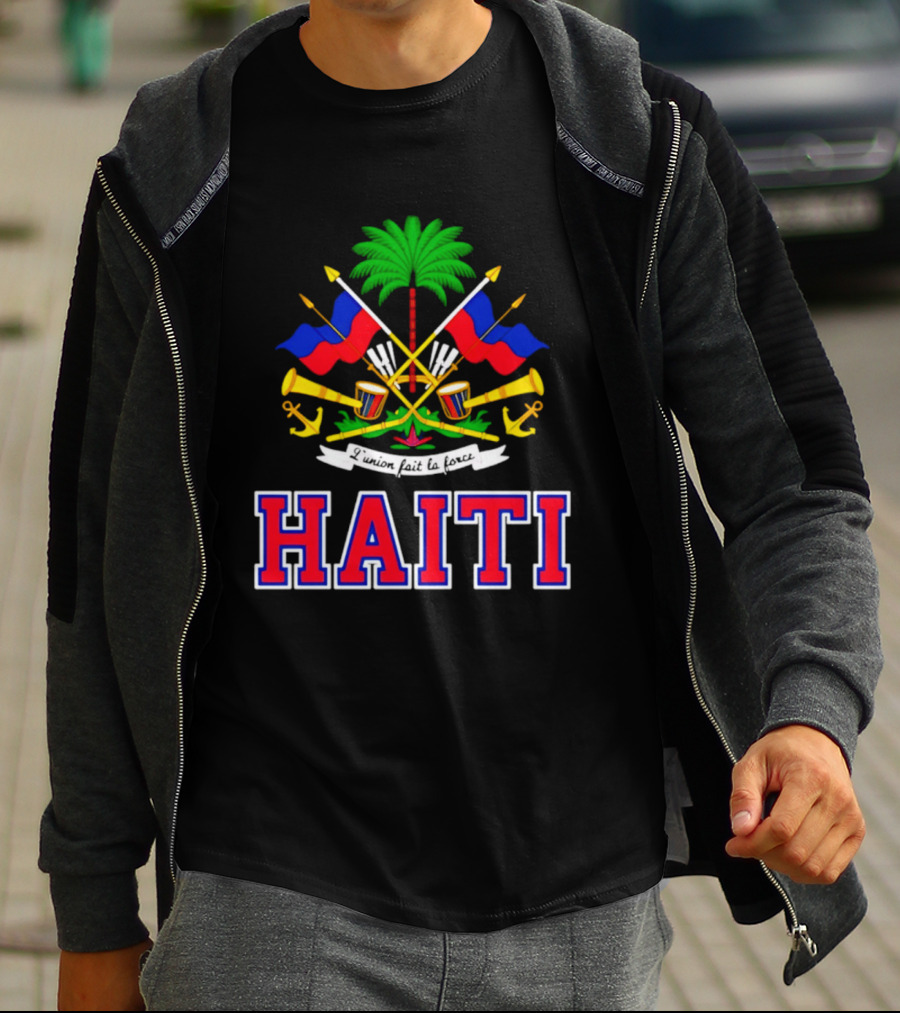 Haiti Coat Of Arms Flag Celebration Haitian Flag Day Independence T-Shirt