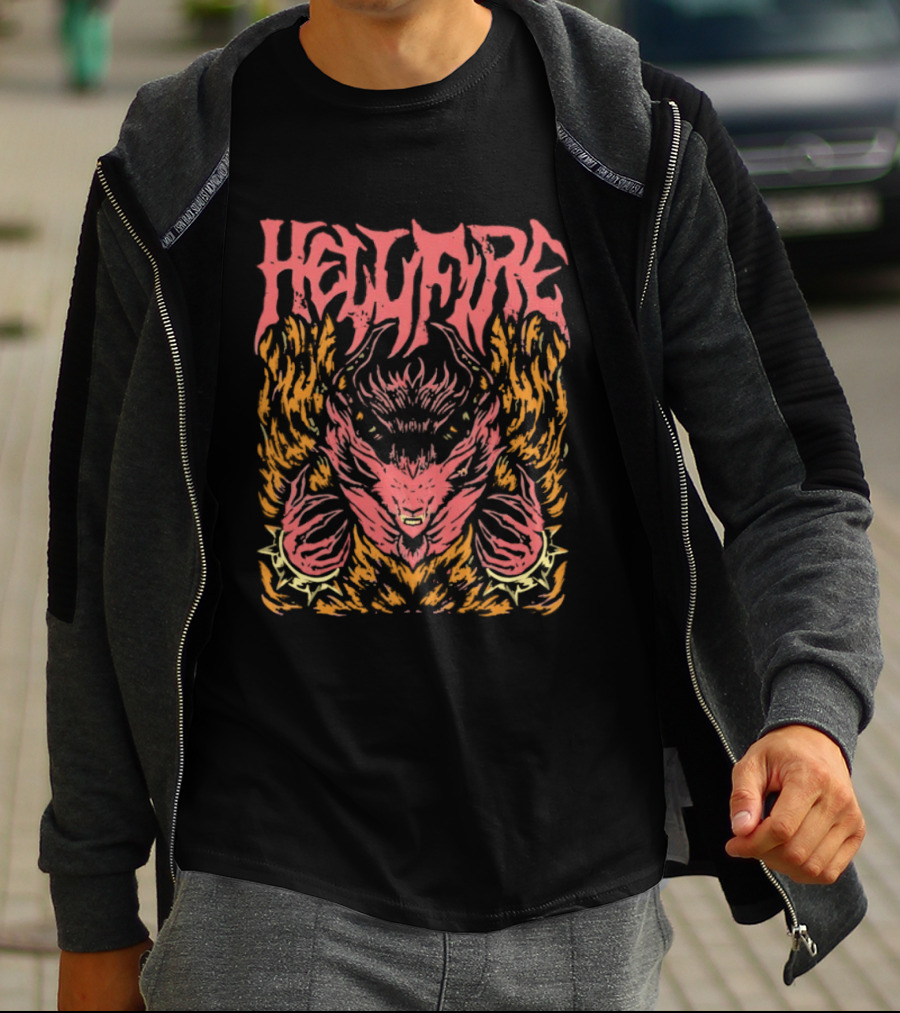 Hellfire Final Fantasy Phoenix Summon Flame Art Elemental T-Shirt