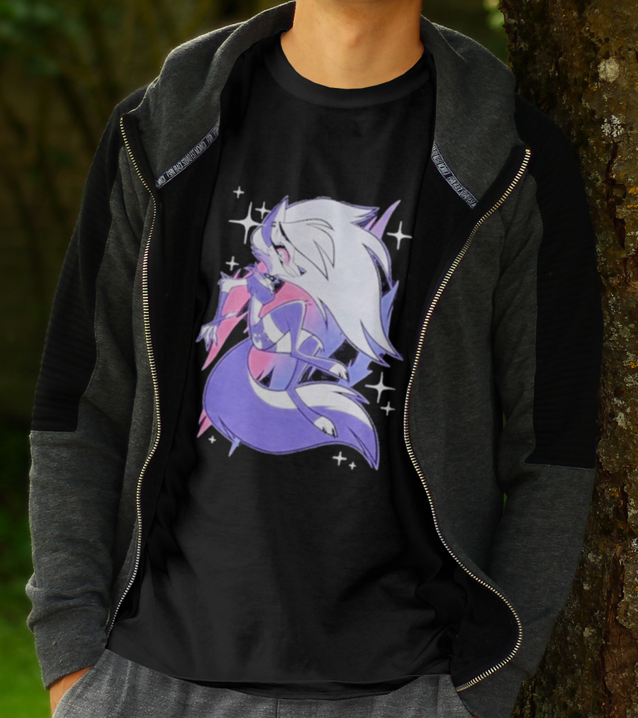 Helluva Boss Loona Bisexual Pride Character Sparkling Aesthetic T-Shirt