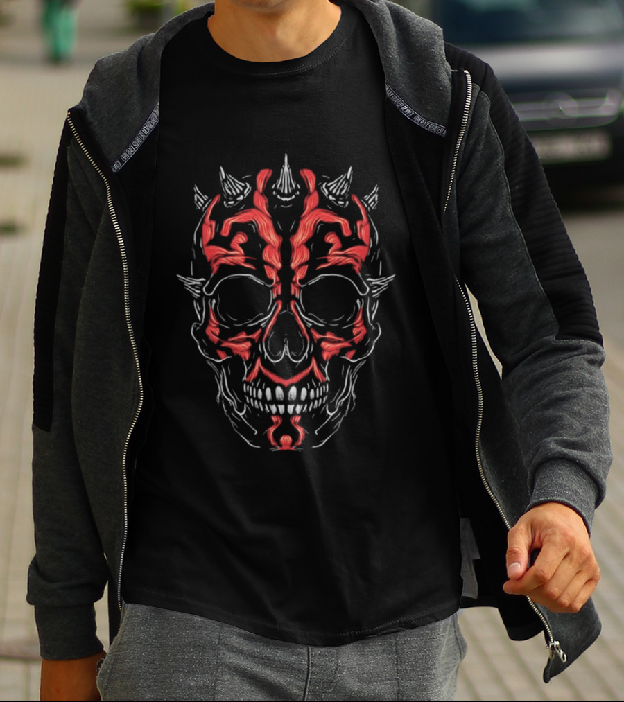 Skull Of Vengeance Darth Maul Mask T-Shirt