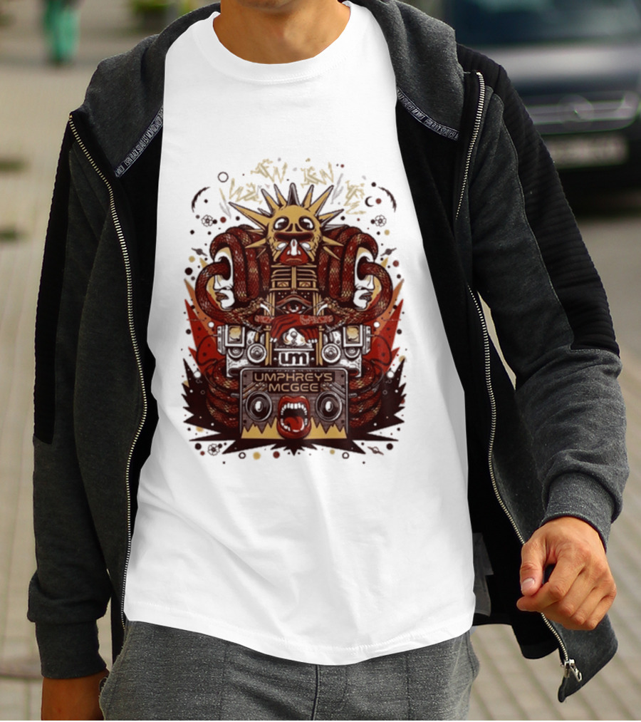 Umphrey's Mcgee Summer Tour 2026 Skeleton And Sunburst T-Shirt