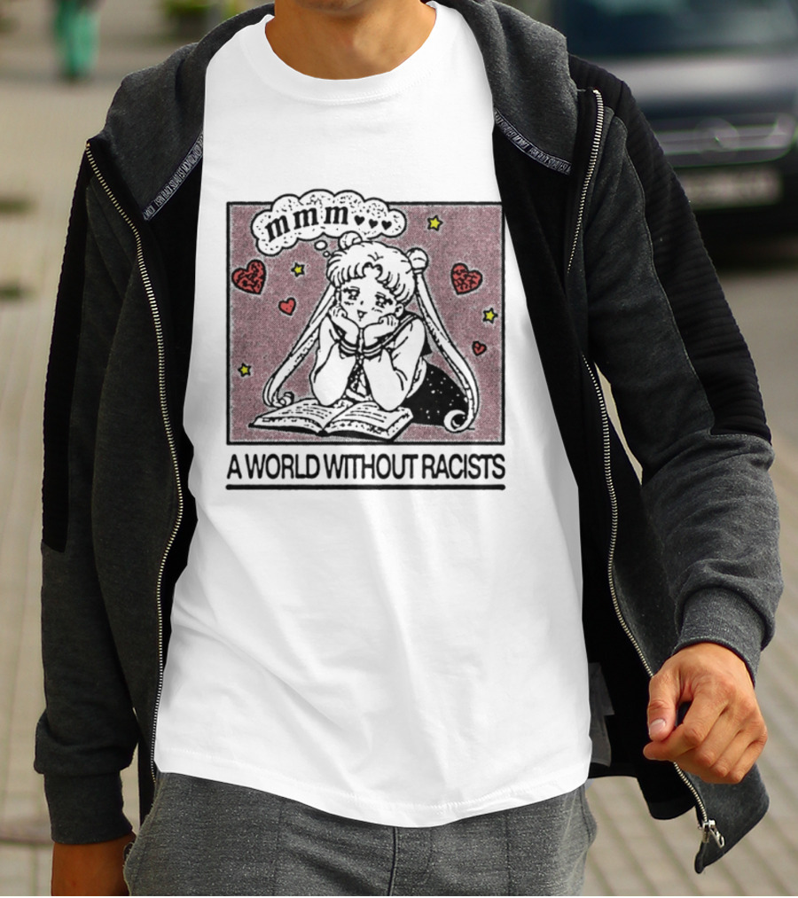 Usagi Tsukino Sailor Moon A World Without Racists Anime T-Shirt