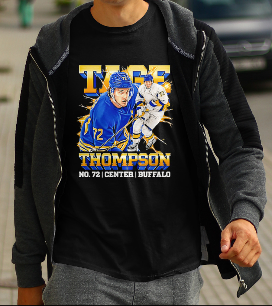 Tage Thompson No. 72 Buffalo Center T-Shirt