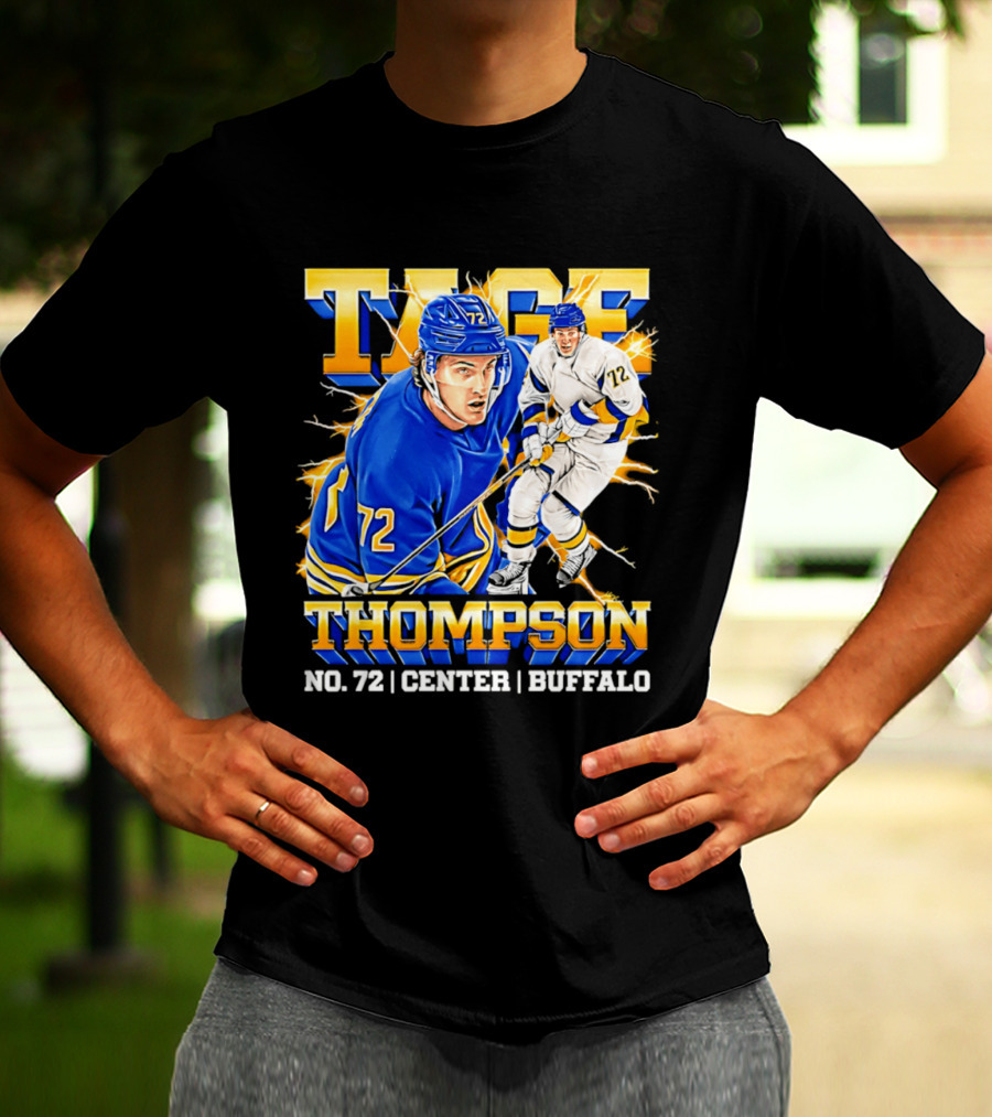 Tage Thompson No. 72 Buffalo Center T-Shirt
