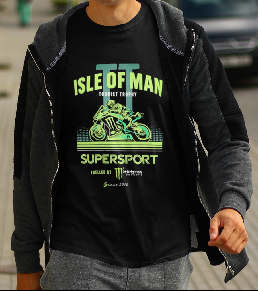 Isle Of Man TT Tourist Trophy Supersport Powered By Monster Energy Since 2010 T-Shirt