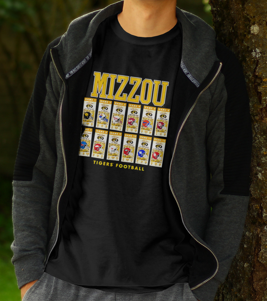 Mizzou Tigers 2026 Football Season Schedule Games T-Shirt