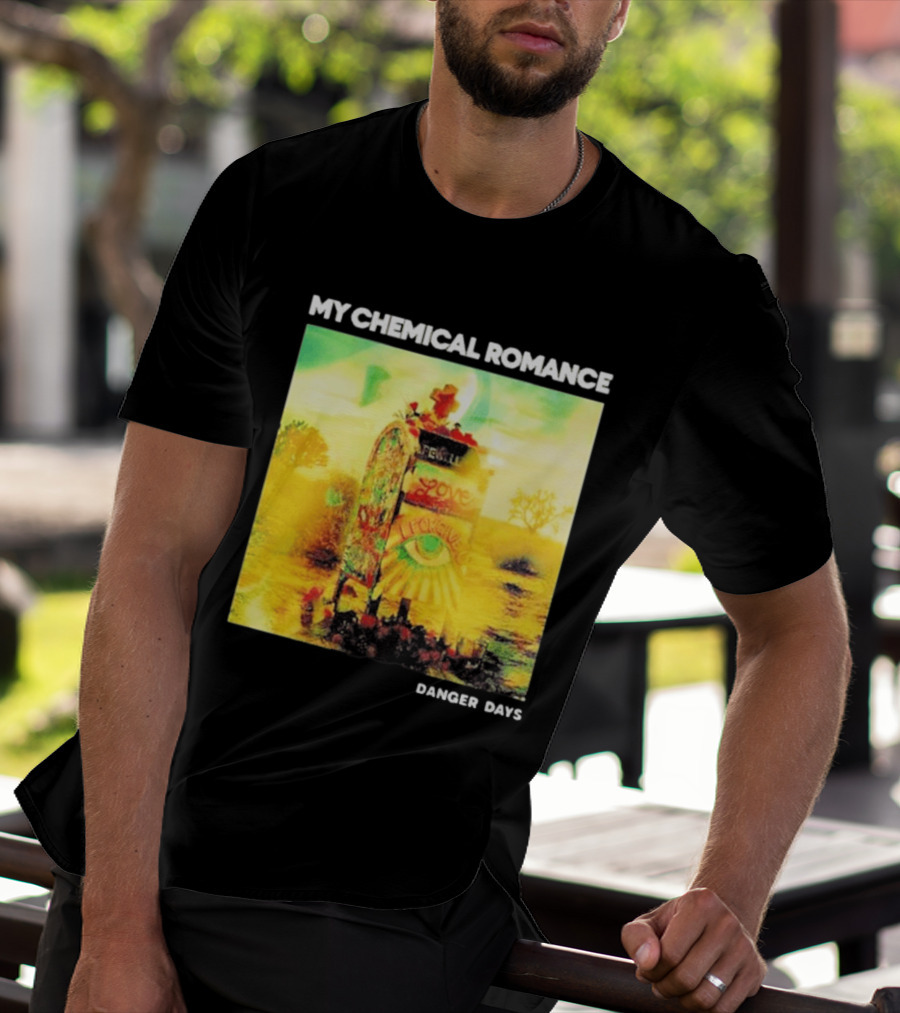 My Chemical Romance Danger Days Album Art Neon Desert Mailbox T-Shirt