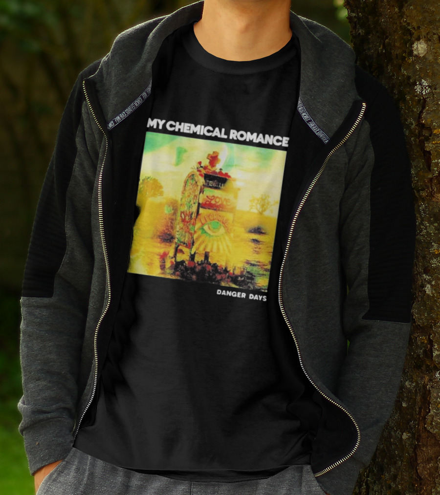 My Chemical Romance Danger Days Album Art Neon Desert Mailbox T-Shirt