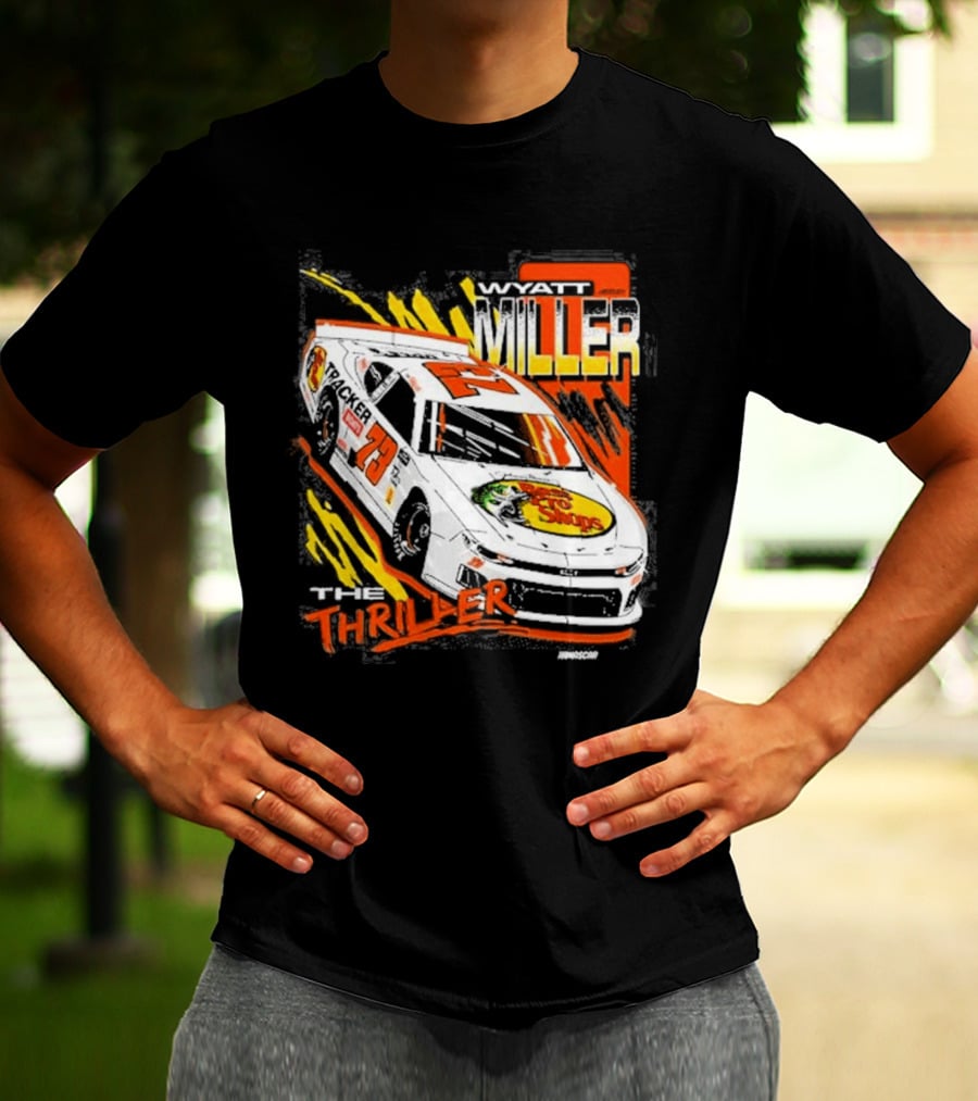 Wyatt Miller Racing Thriller 2026 Late Model Stock Bass Pro T-Shirt