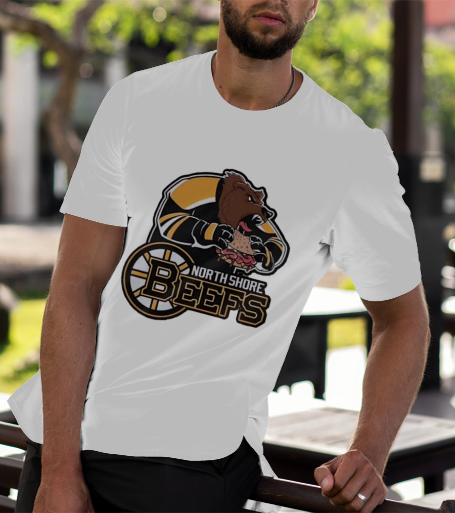 Boston Bruins North Shore Beefs Bear Sandwich T-Shirt