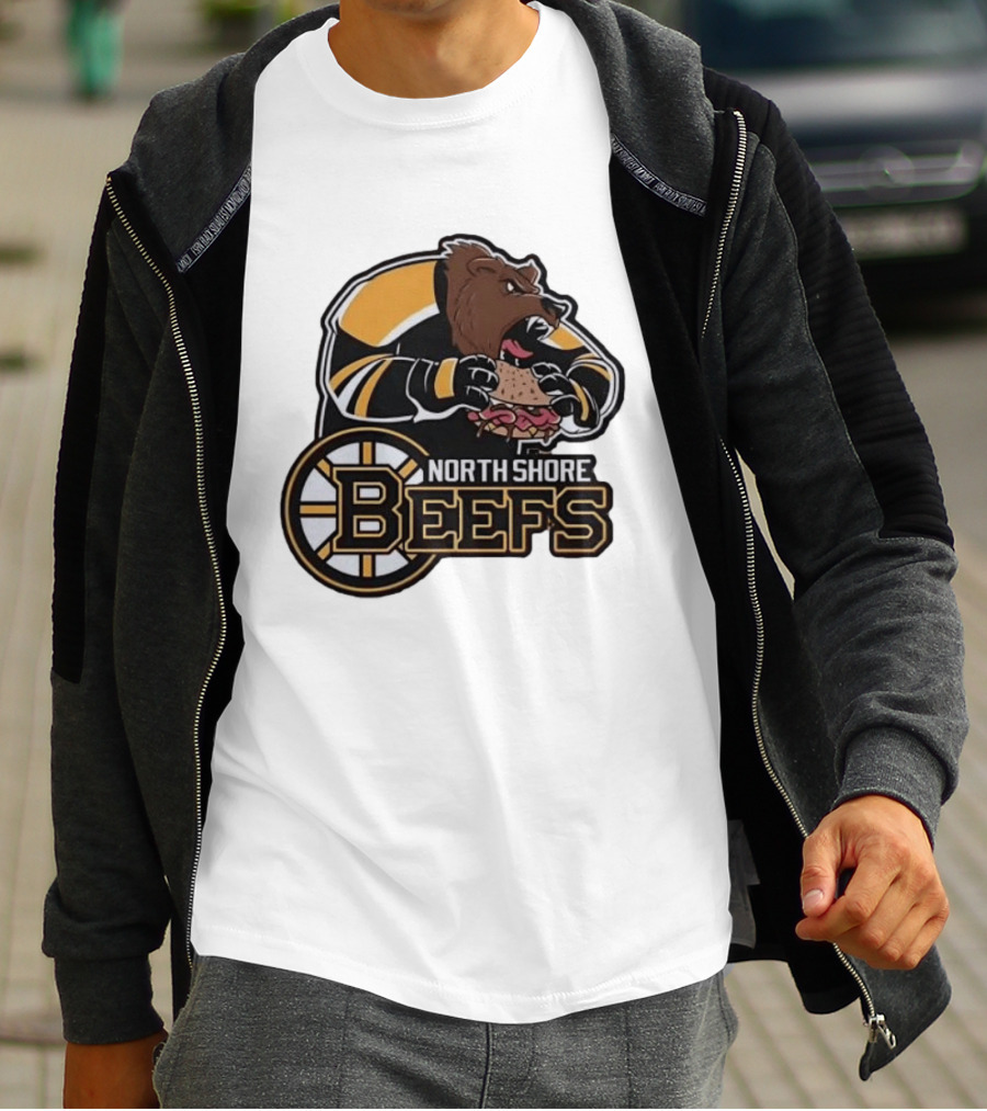 Boston Bruins North Shore Beefs Bear Sandwich T-Shirt