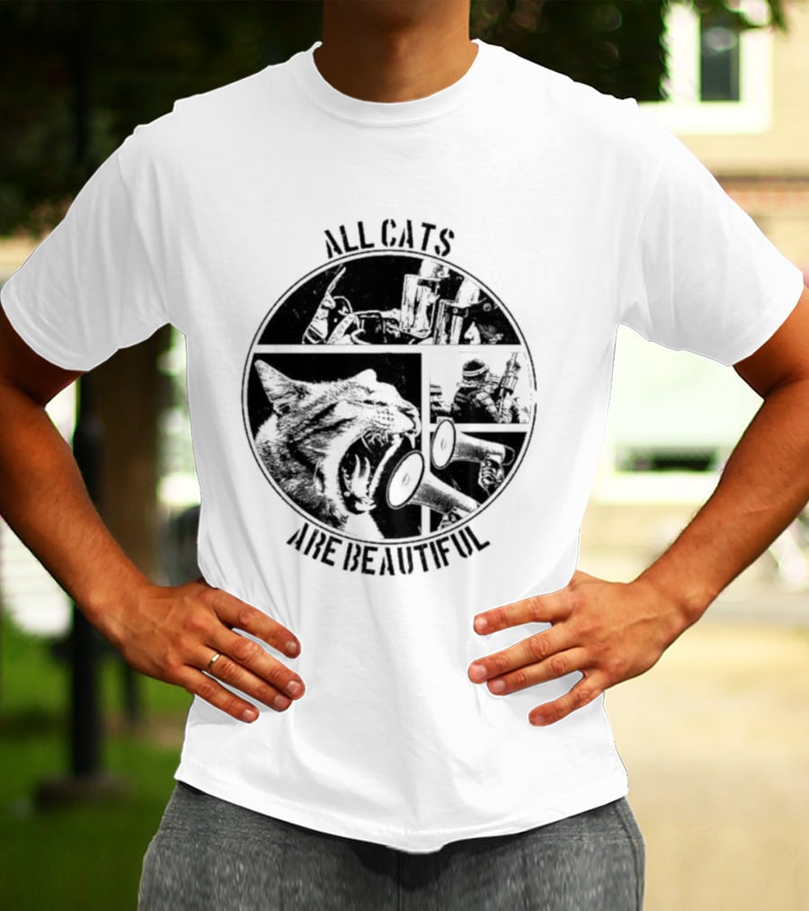 All Cats Are Beautiful Cat And Soldier T-Shirt