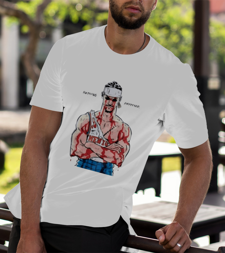 Roronoa Zoro Knicks Nothing Happened Crossover With Josh Hart T-Shirt