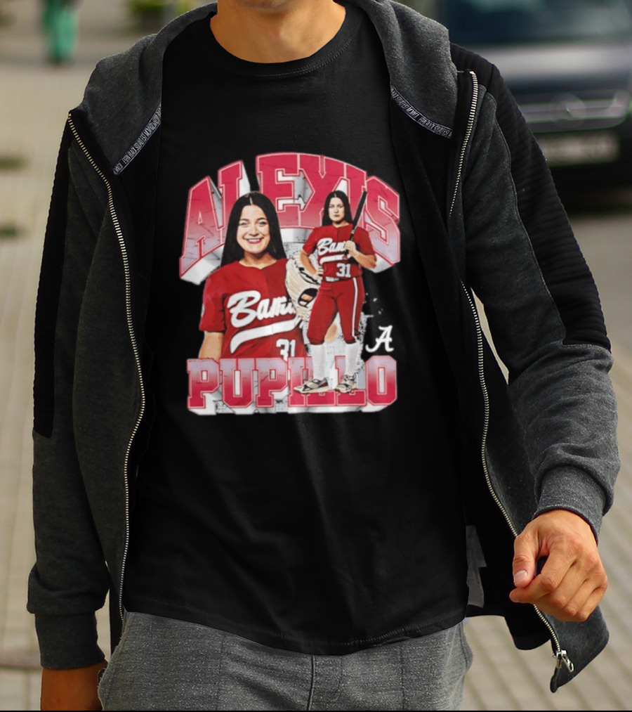 Alexis Pupillo Alabama Crimson Tide Softball Player Number 31 Bama Uniform T-Shirt