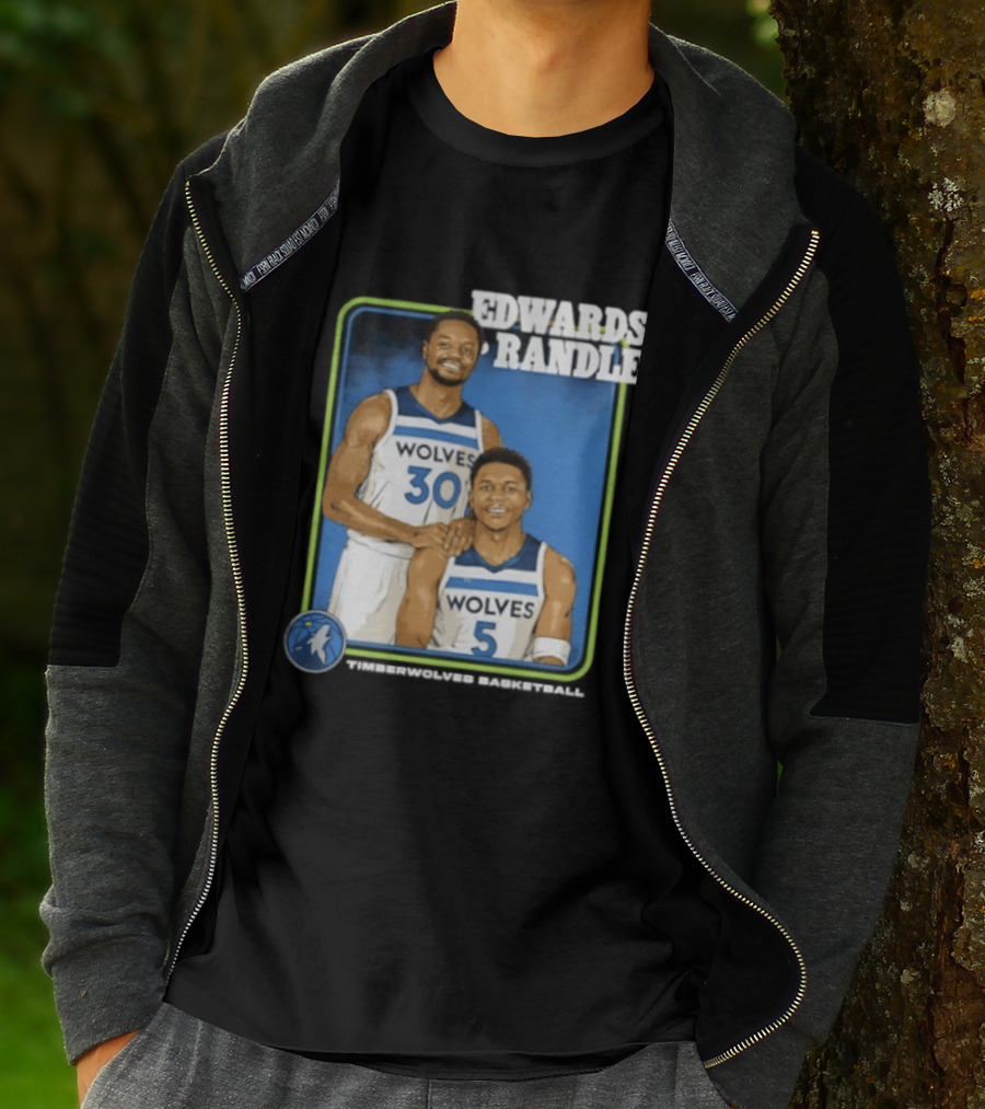 Edwards Randle Wolves 30 5 Basketball Duo T-Shirt