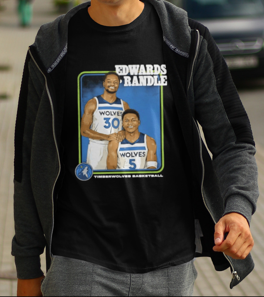 Edwards Randle Wolves 30 5 Basketball Duo T-Shirt