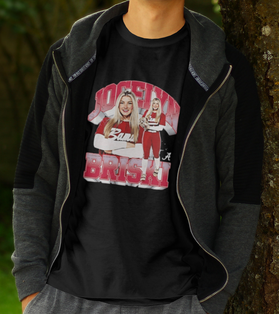 Jocelyn Briski Alabama Bama Crimson Tide Softball 90s Bootleg T-Shirt