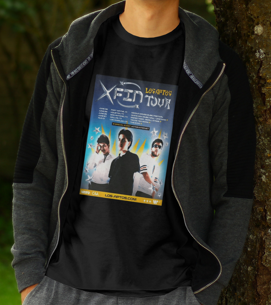 Los Aptos X Fin Tour 2026 Special Guest Victor Internet T-Shirt