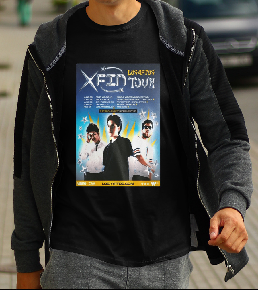 Los Aptos X Fin Tour 2026 Special Guest Victor Internet T-Shirt