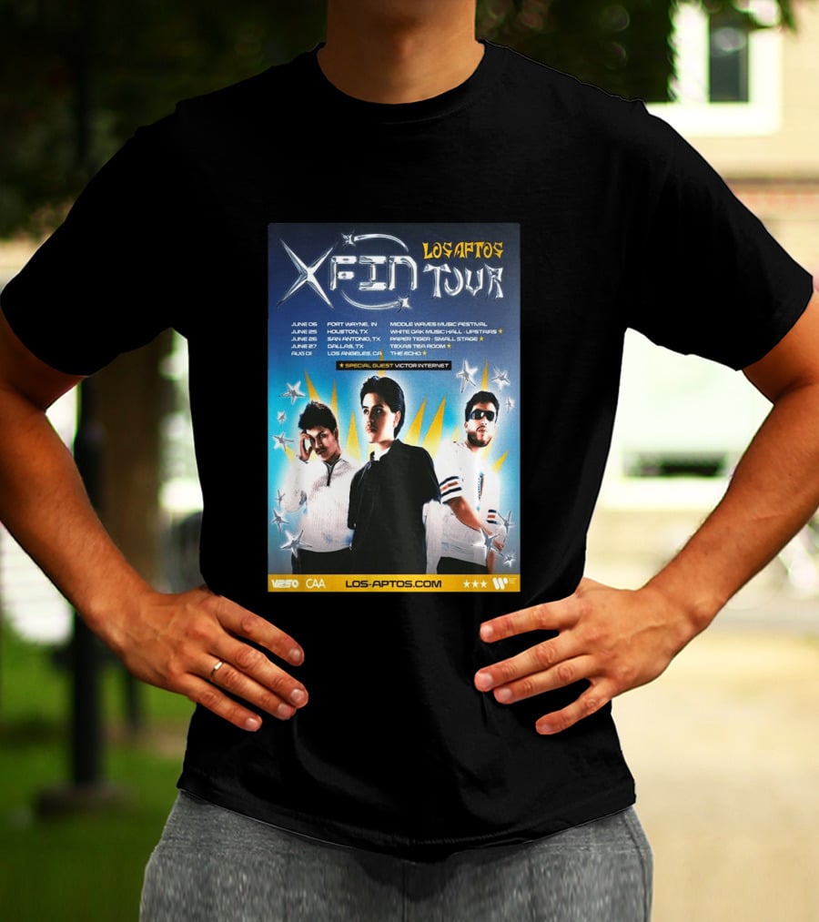 Los Aptos X Fin Tour 2026 Special Guest Victor Internet T-Shirt