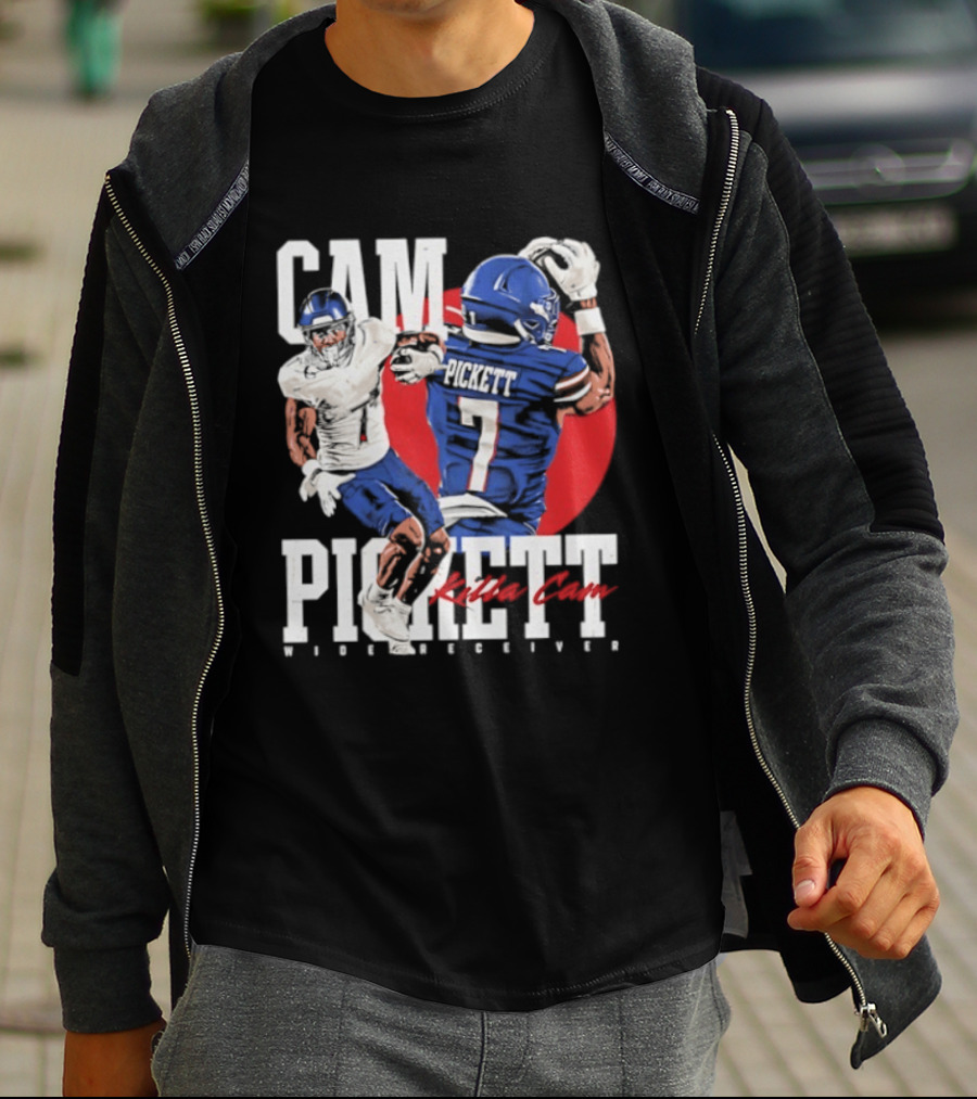 Cam Pickett Killa Cam Kansas Jayhawks Wide Receiver Football T-Shirt