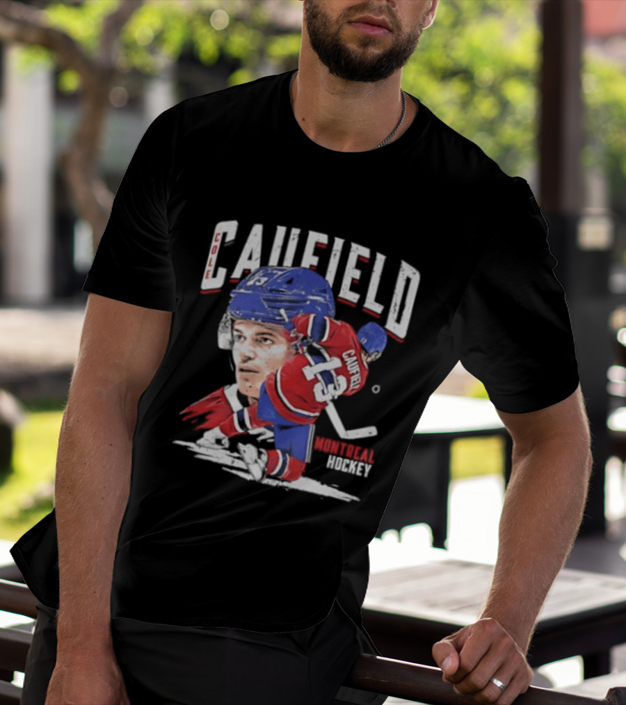 Cole Caufield Montreal Canadiens Hockey 22 Player Dynamic Action T-Shirt