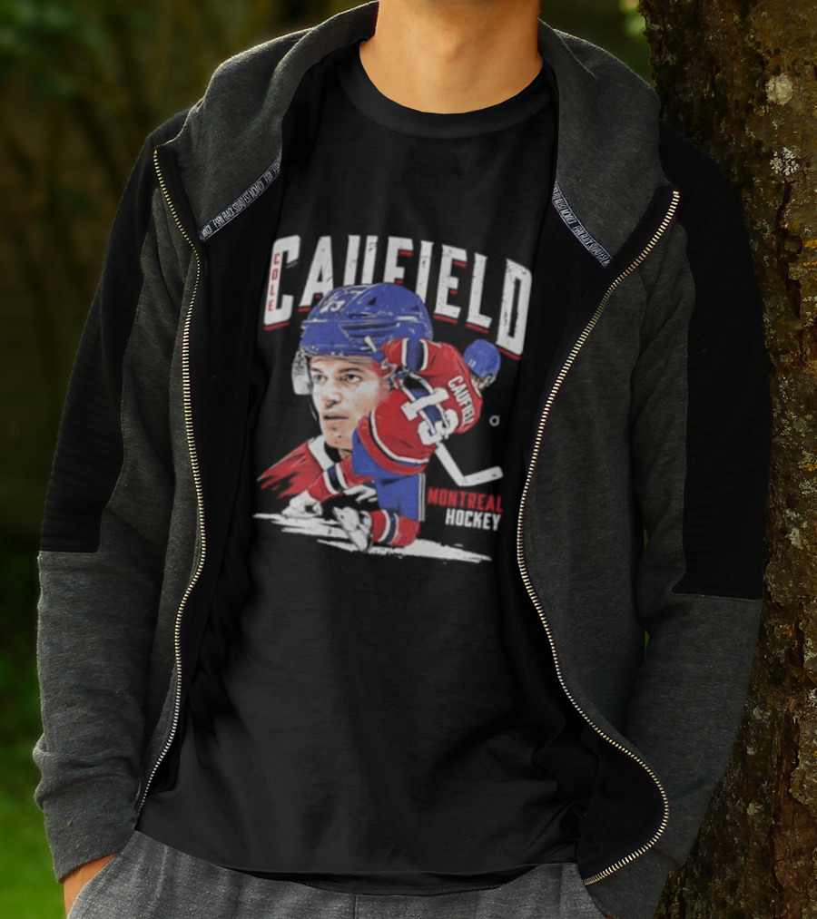Cole Caufield Montreal Canadiens Hockey 22 Player Dynamic Action T-Shirt