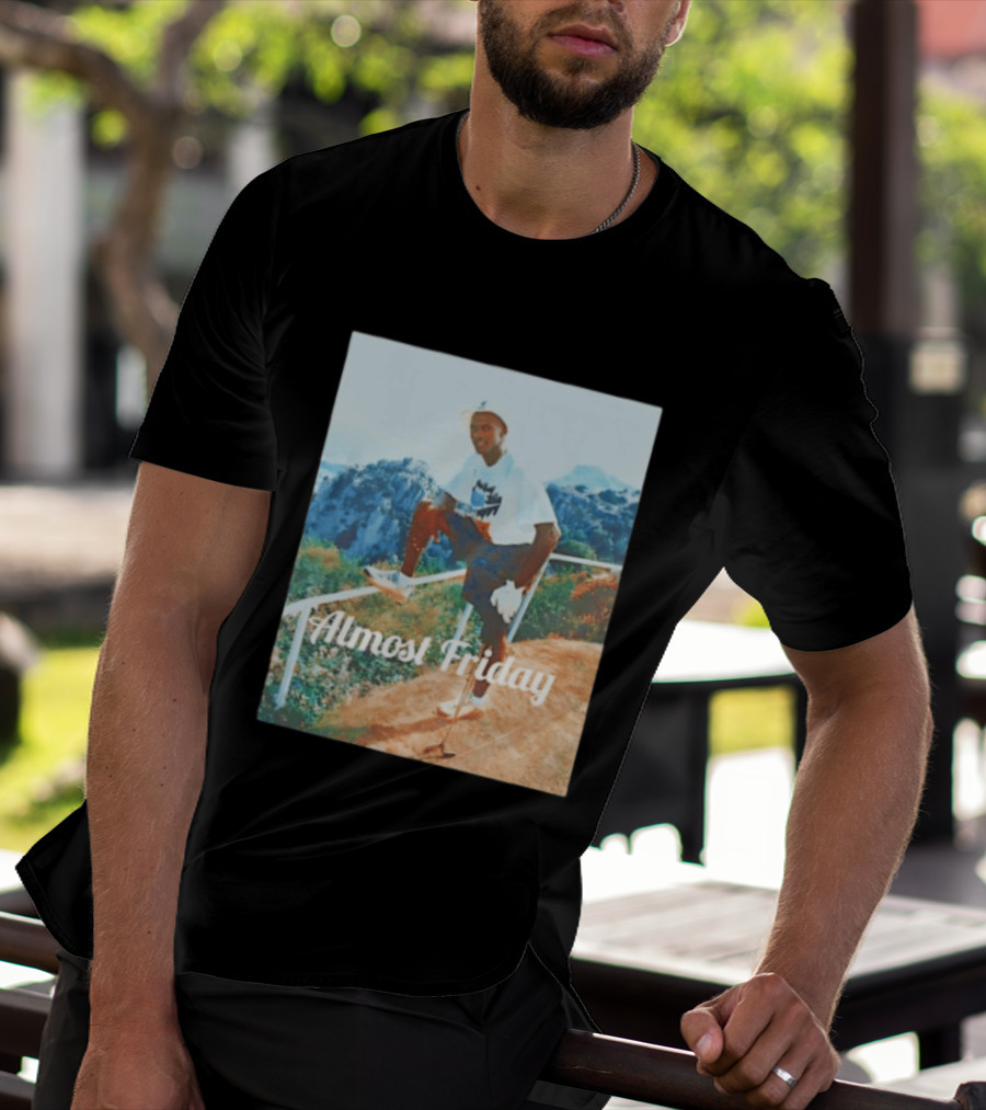 Michael Jordan Golfing Almost Friday Scenic View T-Shirt