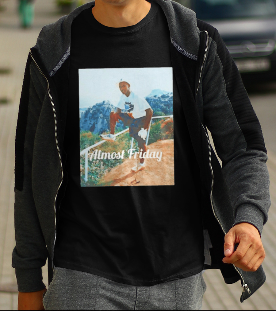 Michael Jordan Golfing Almost Friday Scenic View T-Shirt