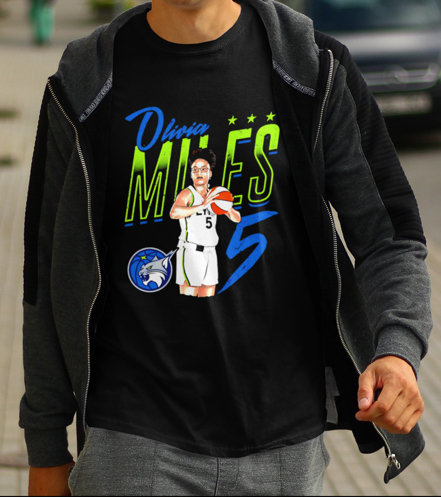 Olivia Miles Minnesota Lynx 5 Star Player T-Shirt