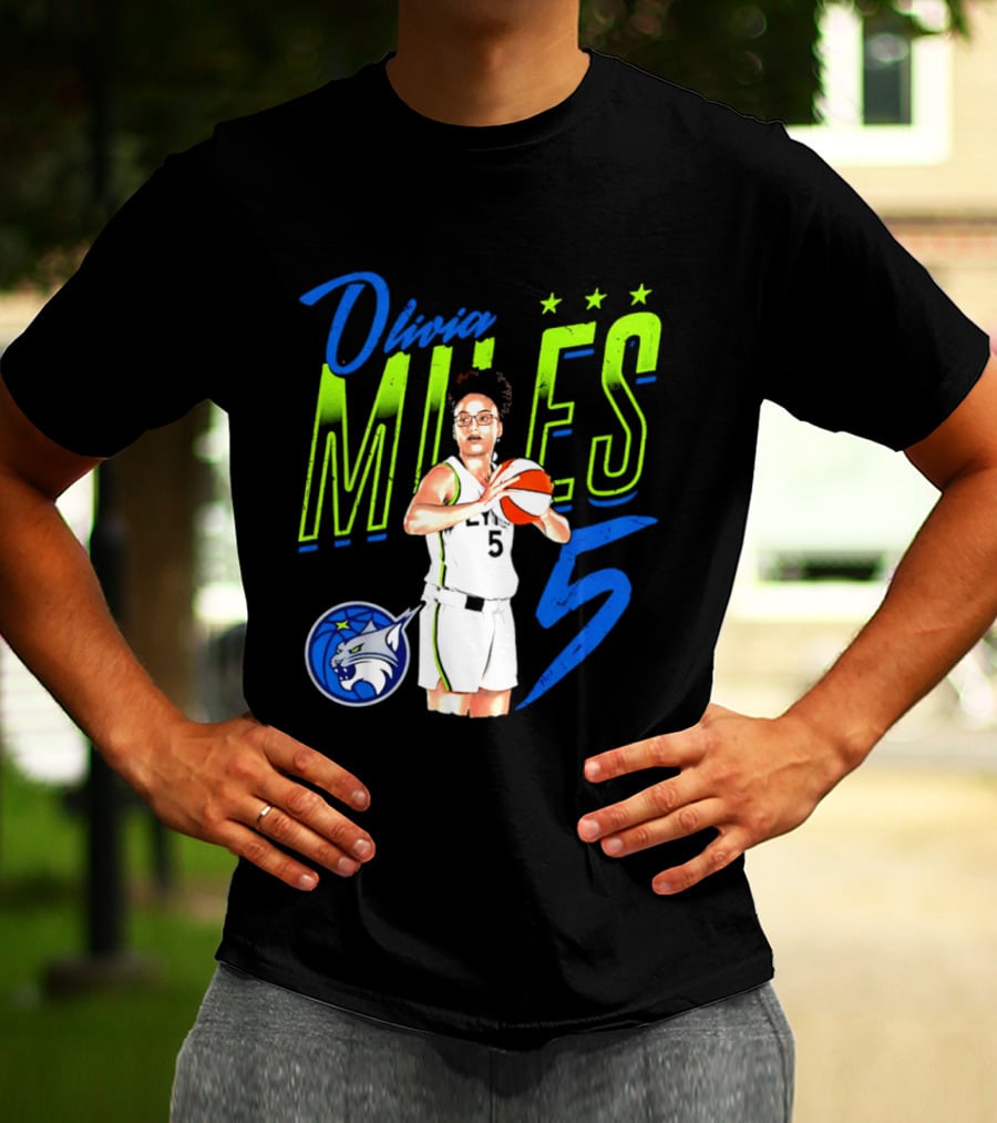 Olivia Miles Minnesota Lynx 5 Star Player T-Shirt