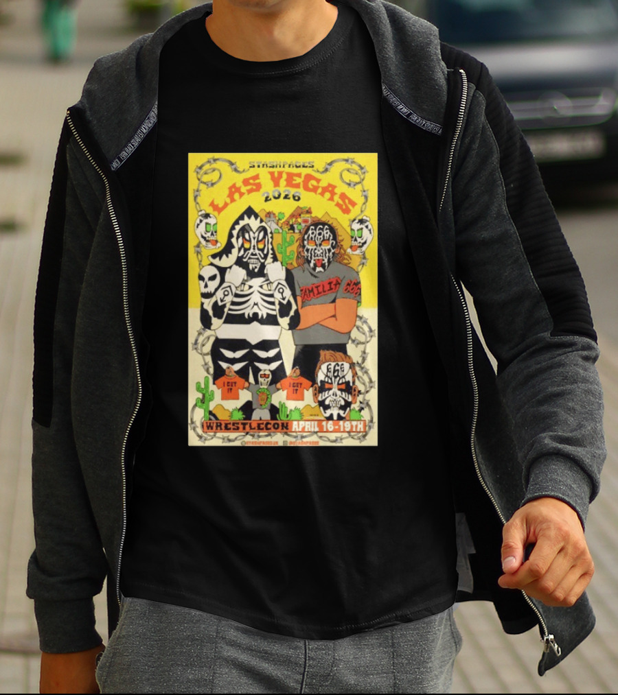 Stashpages Las Vegas 2026 Wrestlecon April 16 19 Featuring Amelia 666 And Park T-Shirt