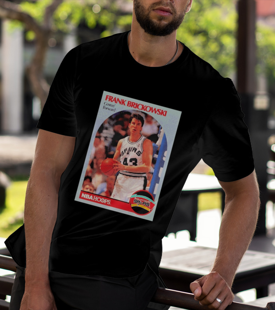Frank Brickowski Center Forward San Antonio Spurs NBA Hoops T-Shirt