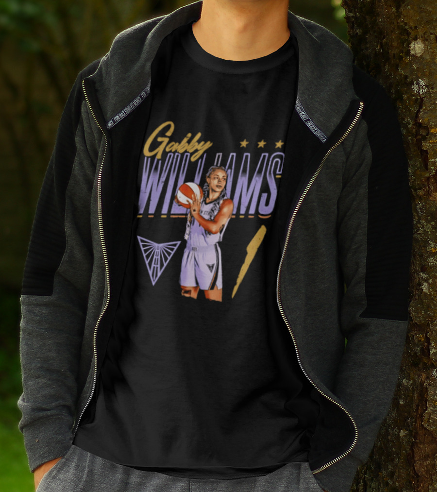 Gabby Williams 1 Golden State Valkyries Basketball Pose T-Shirt