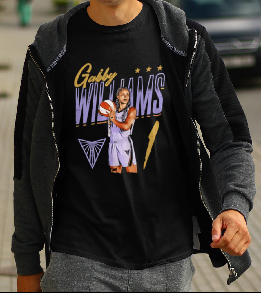 Gabby Williams 1 Golden State Valkyries Basketball Pose T-Shirt