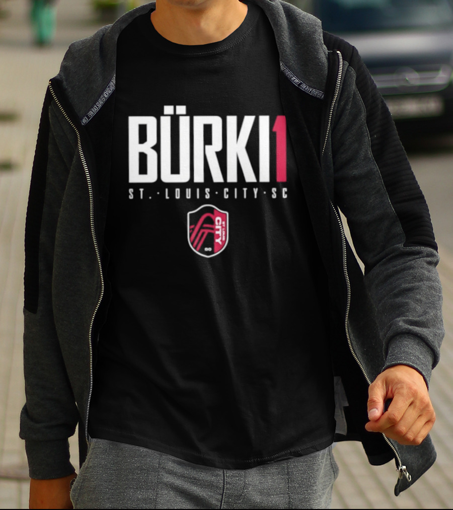 Bürki 1 St. Louis City SC Elite Soccer Fan Gear T-Shirt