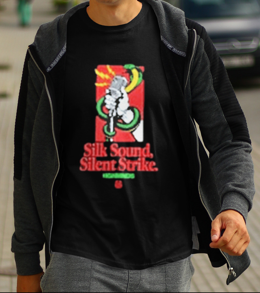 Silk Sound Silent Strike Retro Microphone And Snake T-Shirt