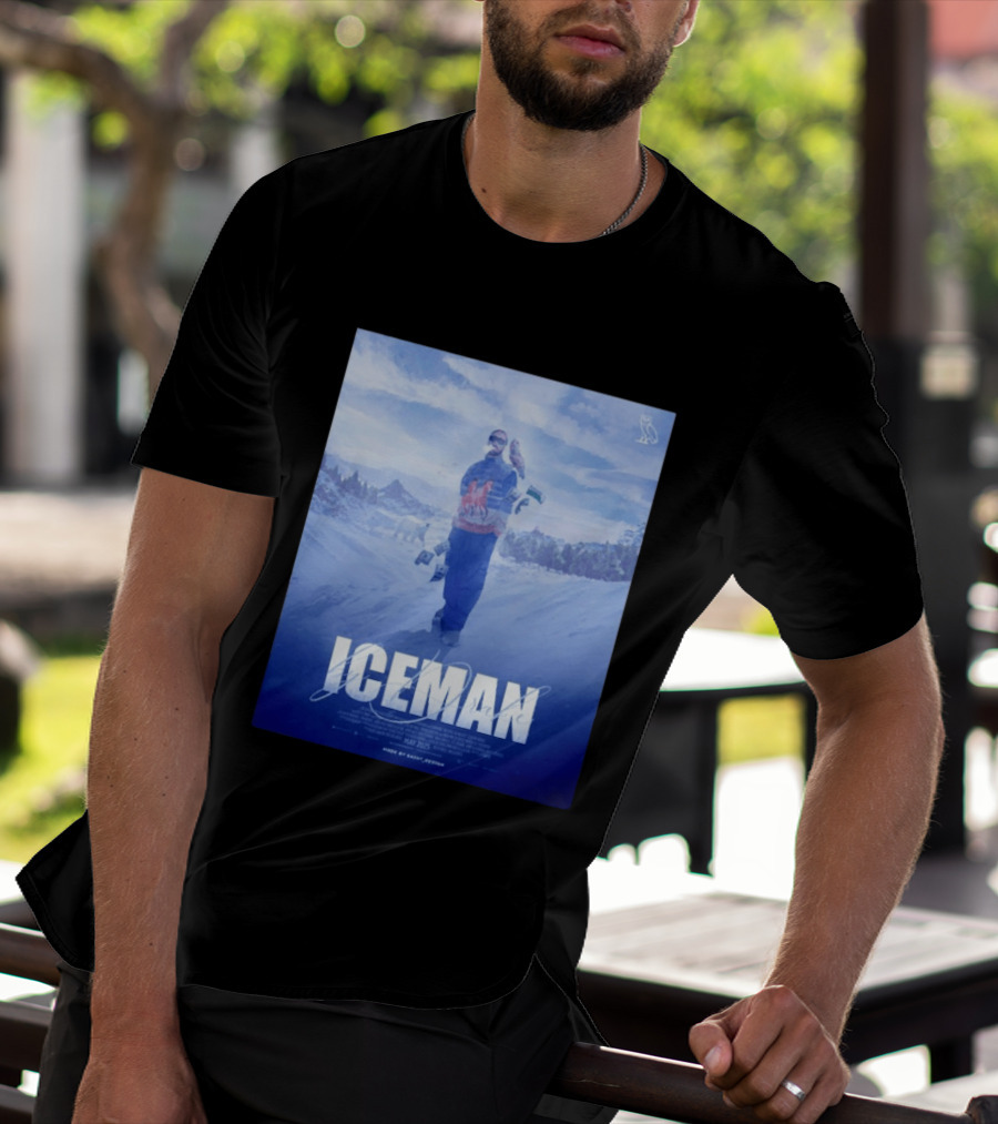 ICEMAN By Drake Featuring Saint Justin OVO Collaboration 2025 Winter Snowy Landscape T-Shirt