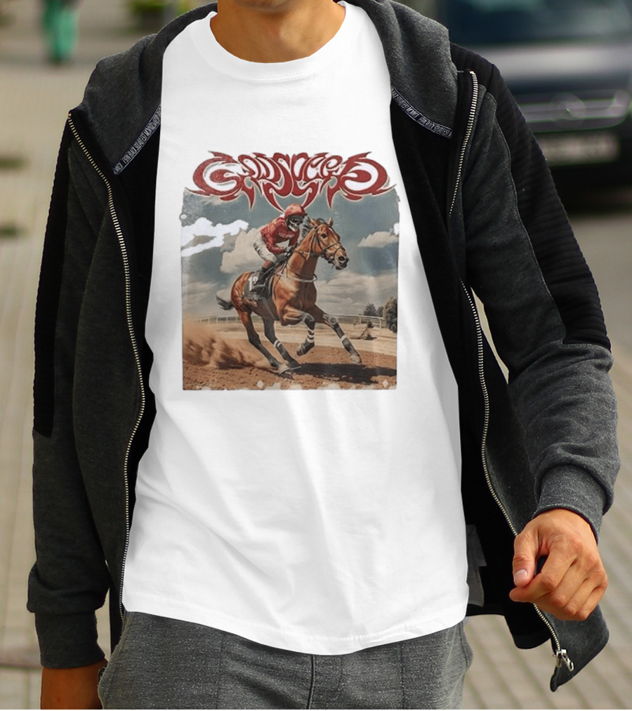 Godspeed Thoroughbred Racing Out Of Many One Bone T-Shirt