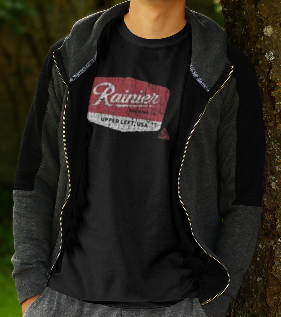 Rainier Brewing Co Upper Left USA The Great PNW T-Shirt