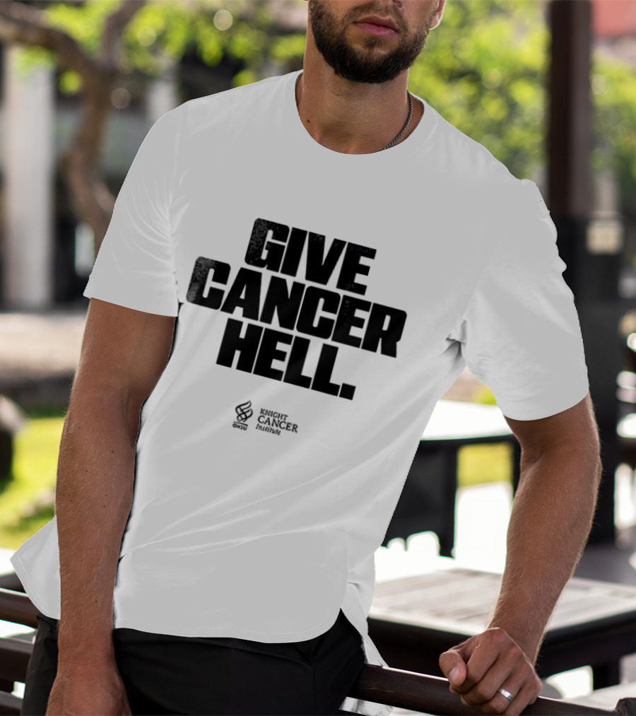 Oregon Ducks Fight Give Cancer Hell Cancer Research Institute T-Shirt