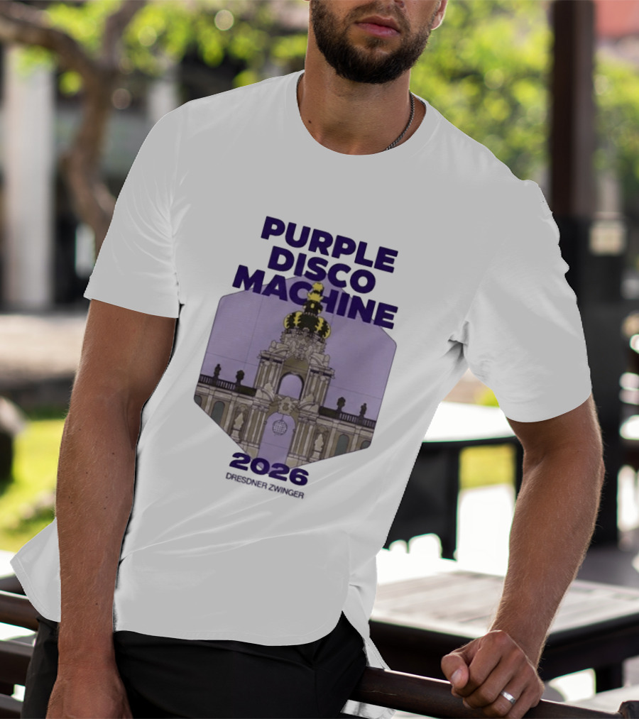 Purple Disco Machine 2026 Dresden Zwinger Vintage Architecture T-Shirt