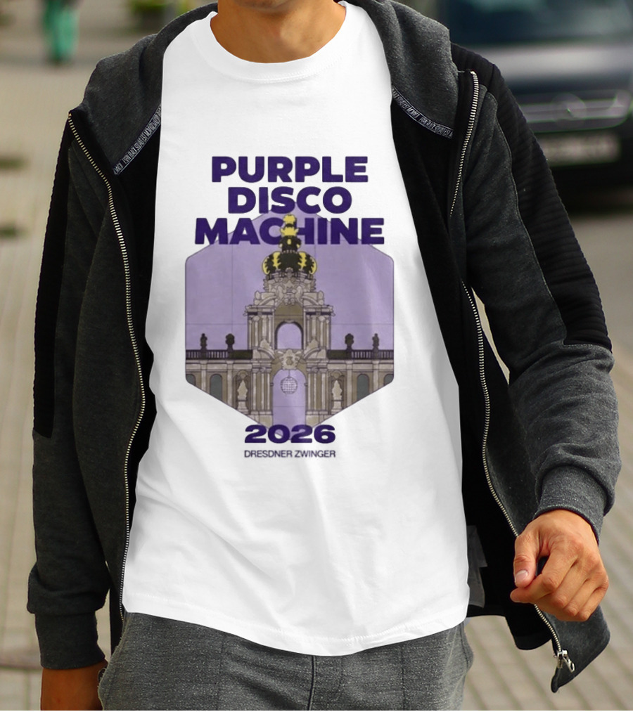 Purple Disco Machine 2026 Dresden Zwinger Vintage Architecture T-Shirt