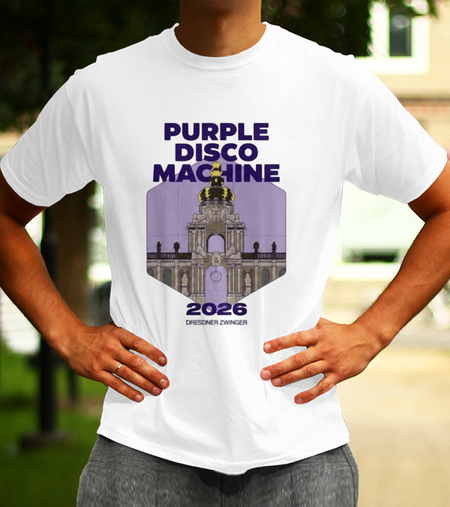 Purple Disco Machine 2026 Dresden Zwinger Vintage Architecture T-Shirt