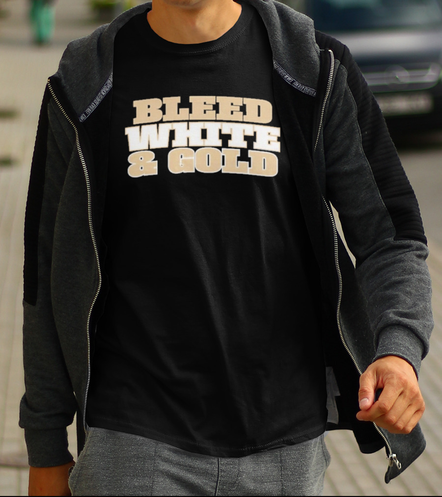 Bleed White And Gold T-Shirt