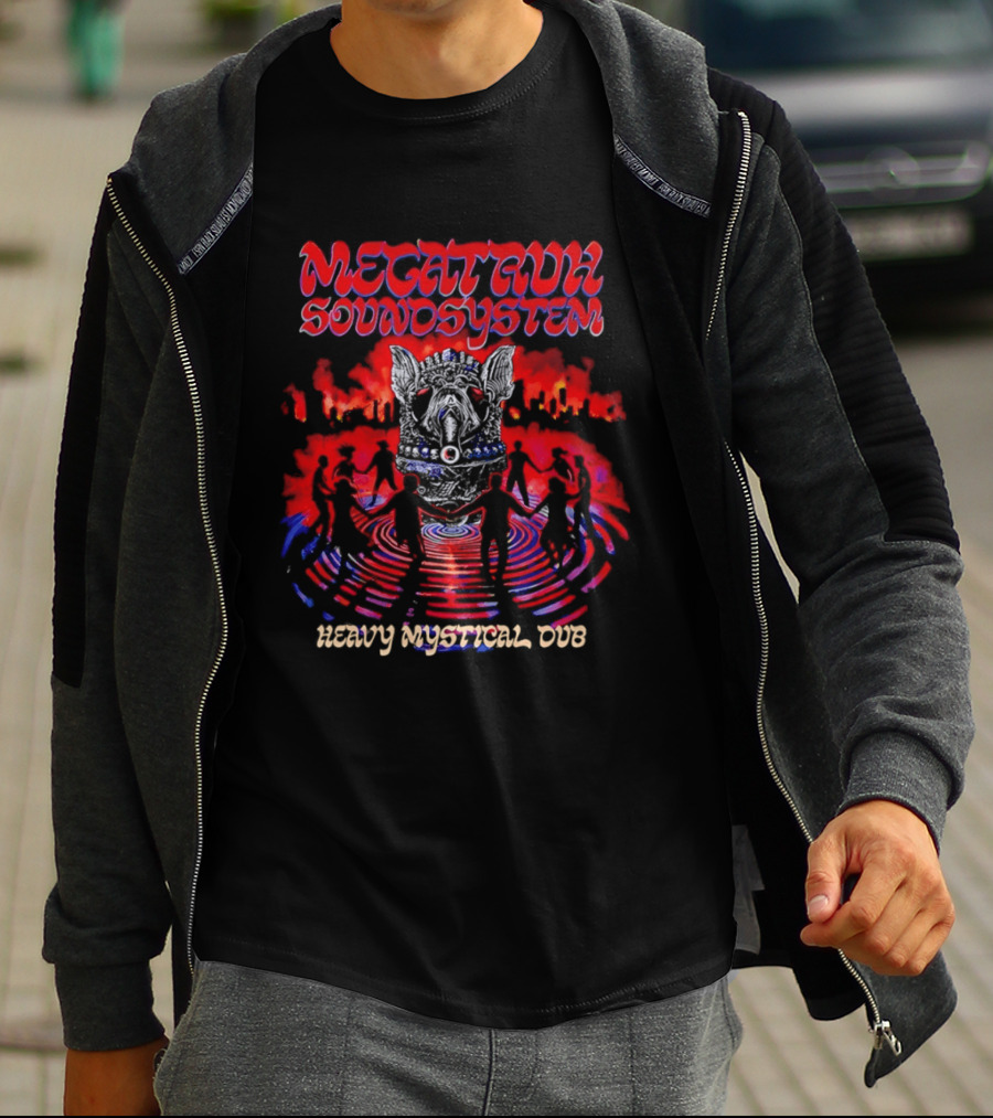 Megatruh Soundsystem Heavy Mystical Dub Vibrant Abstract T-Shirt