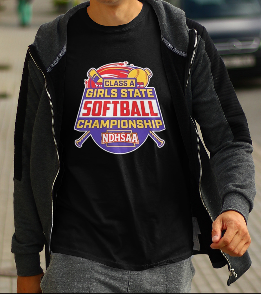 Class A Girls State Softball Championship NDHSAA 2026 Merchandise T-Shirt