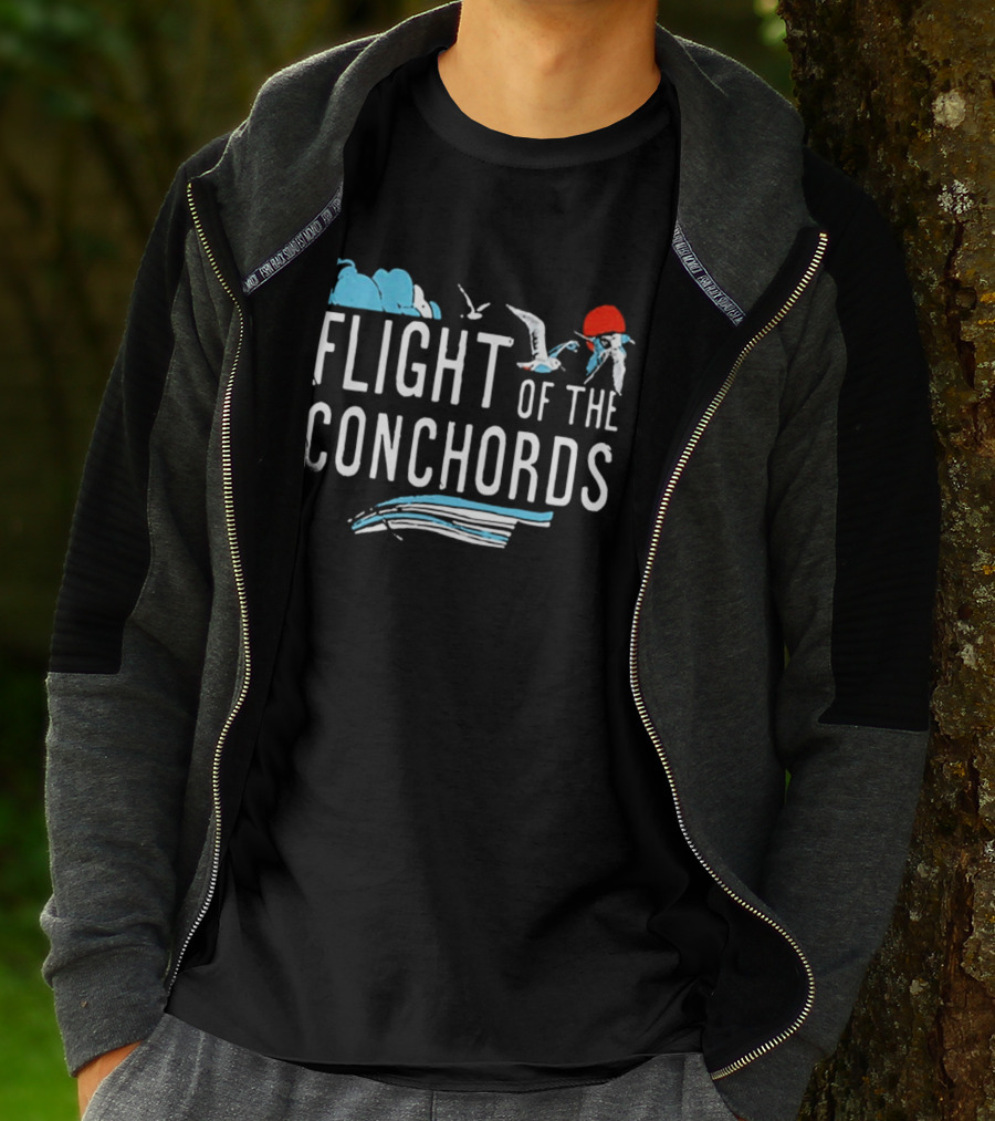 Flight Of The Conchords Santa Barbara Seagulls And Waves T-Shirt