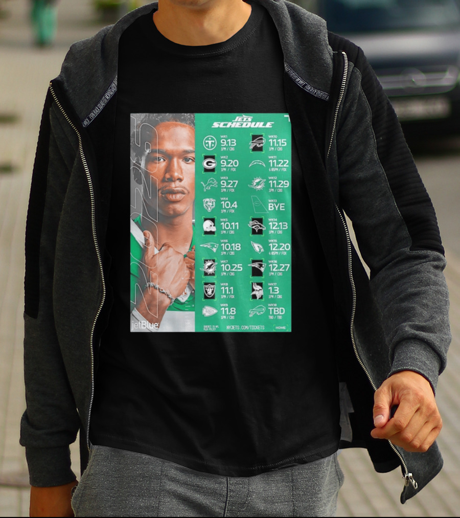 New York Jets 2026 Schedule NFL Matchups And Dates T-Shirt