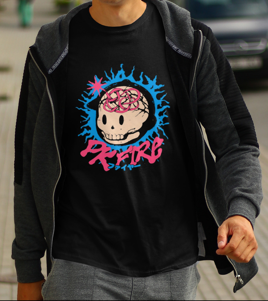 PK Fire Skull Art EarthBound Ness T-Shirt